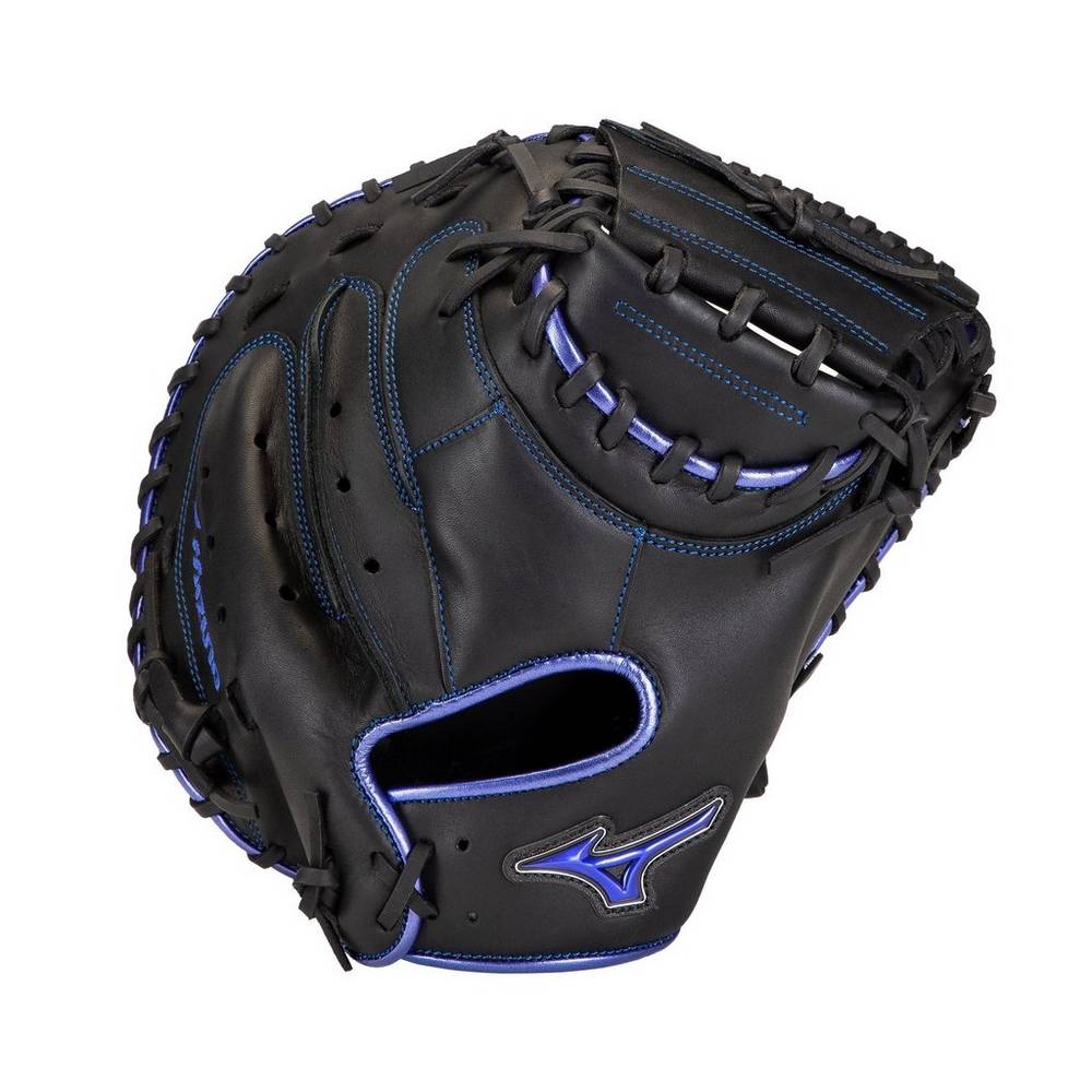 Mizuno Men's MVP Prime SE Baseball Catcher’s Mitt 34" Black/Royal (312878-YFL)